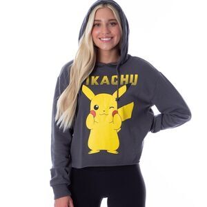 Pokémon Pikachu cropped lightweight hoodie sz 2X
